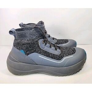 Vessi Cloudburst Waterproof High-Top Sneakers Shoes Boots Womens 8 Black Gray